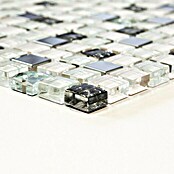 Mozaïektegel Quadrat Crystal Mix XCM M770 (30 x 30 cm, Wit, Glanzend)