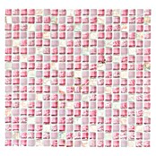 Mosaikfliese Quadrat Crystal Mix XCM M940 (32,2 x 30,5 cm, Rosa, Glänzend)