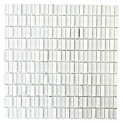 Mozaïektegel Staafjes Crystal Mix XCM XS66 (31,3 x 31,8 cm, Wit, Glanzend)