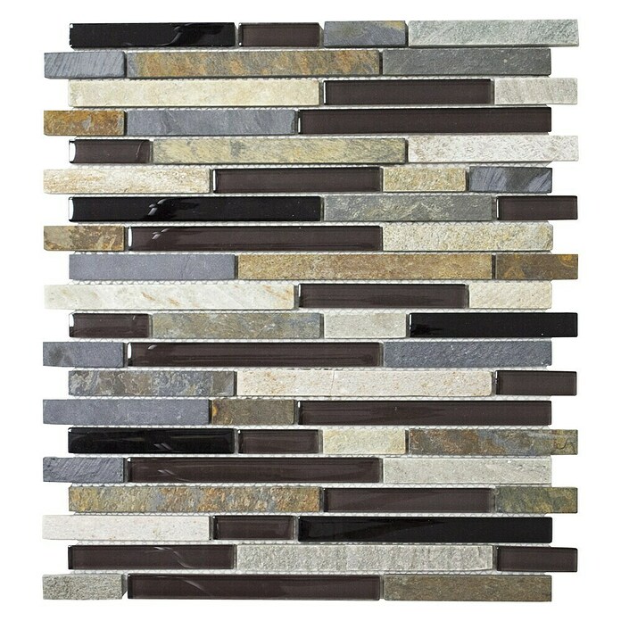 Mosaikfliese Crystal Mix  XCM MV788 (29,8 x 33,8 cm, Braun, Glänzend)