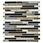 Mosaikfliese Crystal Mix  XCM MV788 (29,8 x 33,8 cm, Braun, Glänzend)