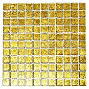Mosaikfliese Quadrat Crystal Uni XCM 8GO15 (30 x 30 cm, Gold, Glänzend)