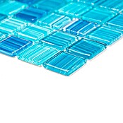Mosaikfliese Quadrat Crystal CM 4285 (32,7 x 30,2 cm, Blau, Glänzend)