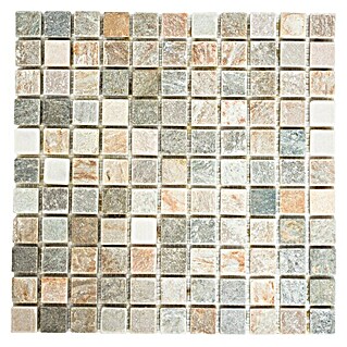 Mozaïektegel Quadrat XQM 10XS (30,5 x 30,5 cm, Beige/Grijs, Mat)