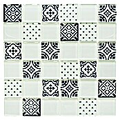 Mozaïektegel Quadrat Crystal XCM 8OP1 (30 x 30 cm, Wit, Glanzend)