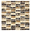 Mosaikfliese Crystal Mix XIC S1255 (32 x 31 cm, Braun, Glänzend)