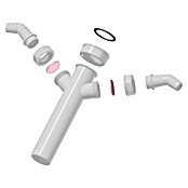 Admiral Nastavljiva cev  (1 ½″, DN 40, Dolžina: 20 cm, 2 x priklop naprave, Bela) | 4040 - Sifons/Abläufe/Ablaufgarnituren | DCDA - Wasserinstallation | DCD - Sanitärinstallation | DC - Sanitärinstallation | D - Sanitär | BAUHAUS