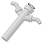Admiral Nastavljiva cev  (1 ½″, DN 40, Dolžina: 20 cm, 2 x priklop naprave, Bela) | 4040 - Sifons/Abläufe/Ablaufgarnituren | DCDA - Wasserinstallation | DCD - Sanitärinstallation | DC - Sanitärinstallation | D - Sanitär | BAUHAUS