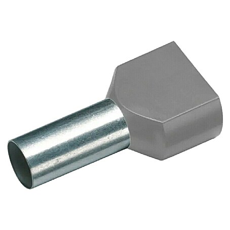 Cimco Werkzeuge Aderendhülse Twin (Länge: 23 mm, Grau, 10 Stk.)