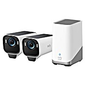 Eufy Nadzorna kamera s solarnim panelom S3 PRO  (Število kamer: 2 kos, Kot zaznavanja: 135 °, Črna/Bela) | 1335 - Alarmanlagen/Videoüberwachung/inkl Zubehör | AAHC - Sicherheitsshop | AAH - Sicherheit | AA - Eisenwaren | A - Eisenwaren | BAUHAUS