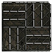 Klickfliese (Akazie, 30 x 30 x 2 cm, Dunkelgrau, 5 Stk.) | BAUHAUS