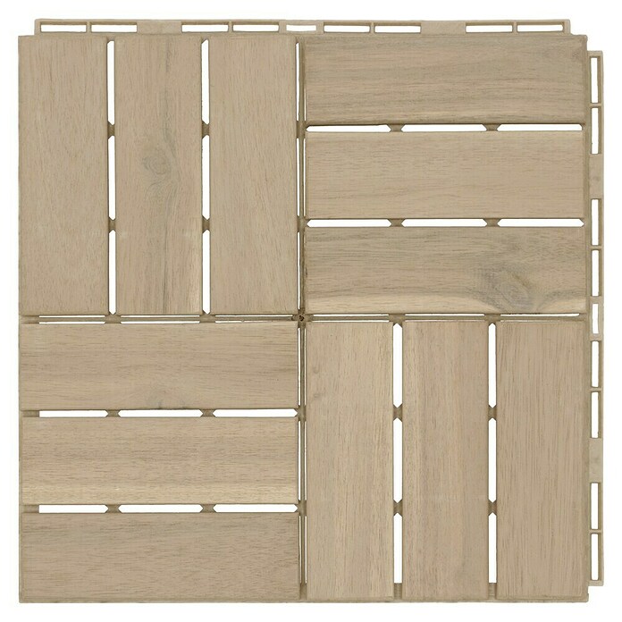 Klickfliese (Akazie, 30 x 30 x 2 cm, Beige, 5 Stk.) | BAUHAUS