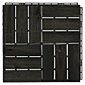 Klickfliese (Akazie, 30 x 30 x 2 cm, Dunkelgrau, 5 Stk.) | BAUHAUS