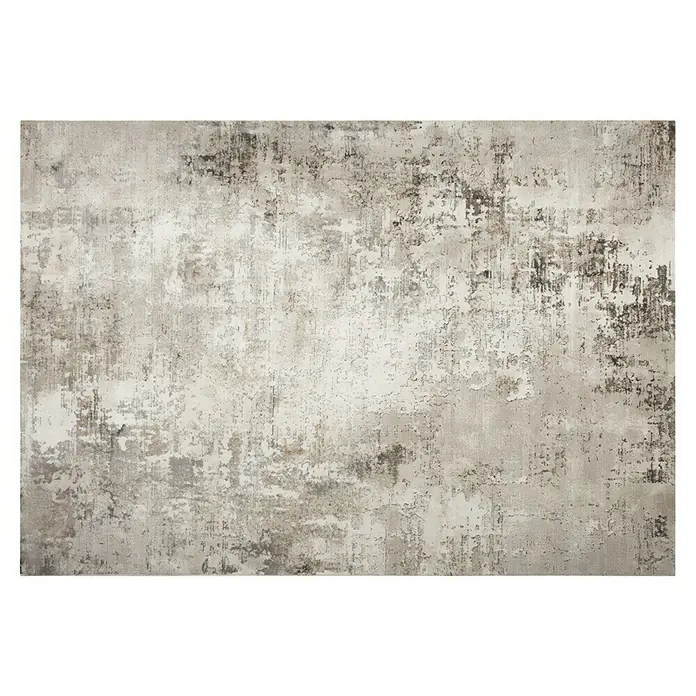 Alfombra de pelo corto Hermes - Taupe, 200 x 67 cm, 100% Poliéster - Alfombra gris con diseño abstracto. Un accesorio elegante que añade un toque moderno a cualquier habitación.