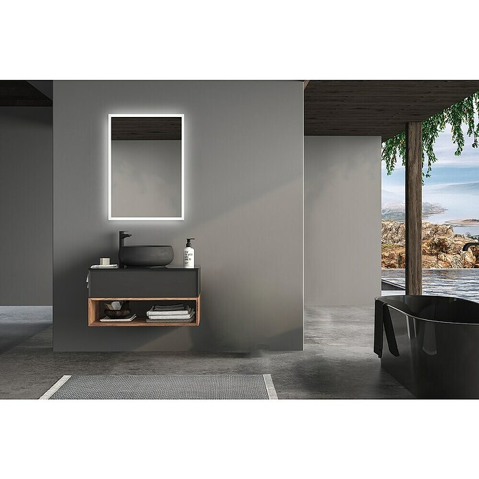 DSK Svetlobno ogledalo Silver Infinity  (50 x 70 cm) | 3750 - Leuchtspiegel | DADG - Spiegel | DAD - Badausstattung | DA - Badausstattung/Bäderwelt | D - Sanitär | BAUHAUS