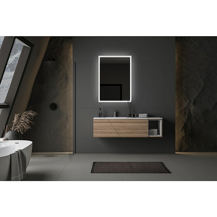 DSK Svetlobno ogledalo Silver Infinity 2.0  (50 x 70 cm) | 3750 - Leuchtspiegel | DADG - Spiegel | DAD - Badausstattung | DA - Badausstattung/Bäderwelt | D - Sanitär | BAUHAUS