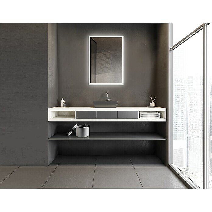 DSK Svetlobno ogledalo Silver Infinity  (50 x 70 cm) | 3750 - Leuchtspiegel | DADG - Spiegel | DAD - Badausstattung | DA - Badausstattung/Bäderwelt | D - Sanitär | BAUHAUS