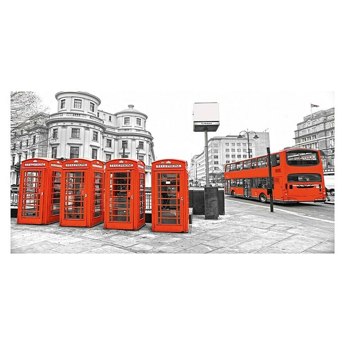 Canvas Red Telephoneboxes