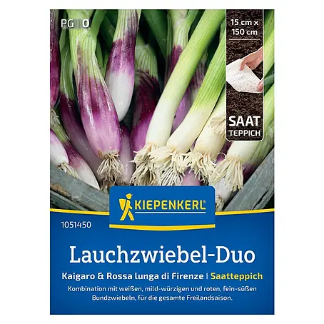 Kiepenkerl  Gemüsesamen Lauchzwiebeln-Duo Kaigaro & Rossa Lunga