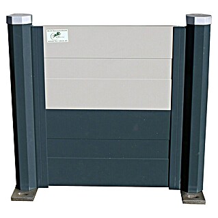 H+S Zauntechnik U-Profil (Aluminium, RAL 7016 Anthrazit, B x H: 25 x 1 200 mm)