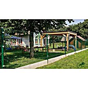 H+S Zauntechnik Zaunpfosten Oktavia UNI (RAL 6005 Moosgrün, Höhe: 2,1 m, Durchmesser: 5,5 cm, Aluminium) | BAUHAUS