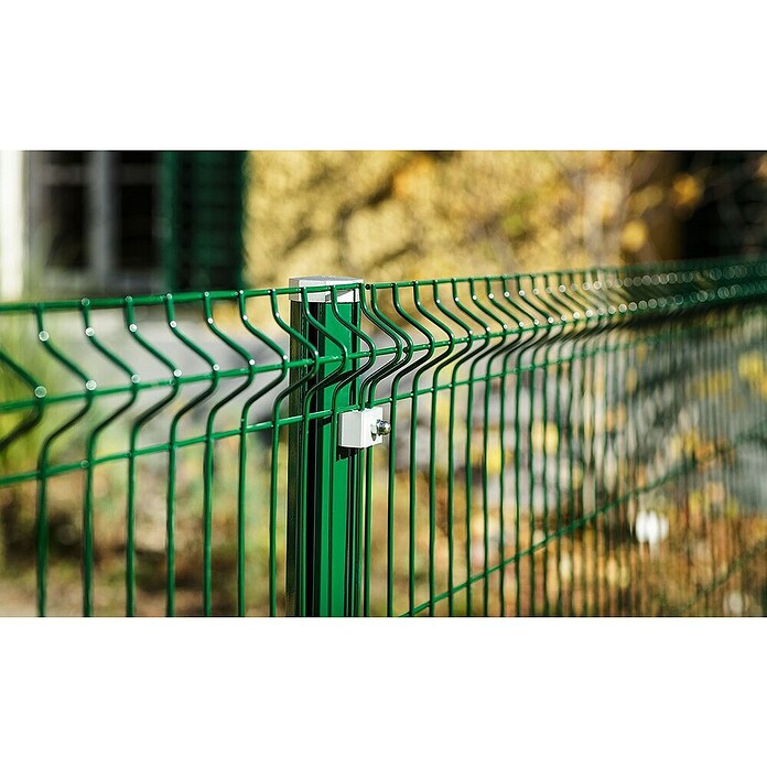H+S Zauntechnik Zaunpfosten Oktavia UNI (RAL 6005 Moosgrün, Höhe: 2,1 m, Durchmesser: 5,5 cm, Aluminium) | BAUHAUS