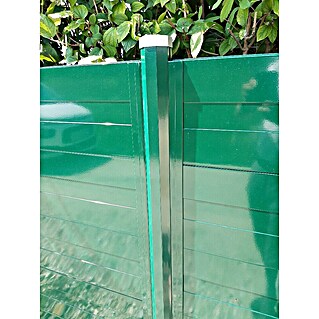 H+S Zauntechnik U-Profil RPC (L x B x H: 30 x 50 x 1 240 mm, RAL 6005 Moosgrün, Aluminium)