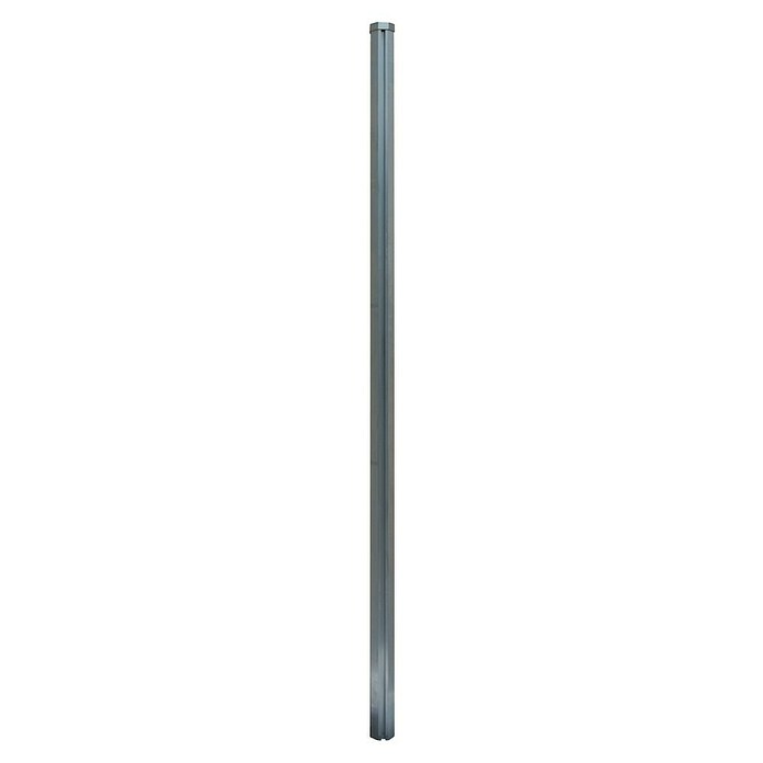 H+S Zauntechnik Zaunpfosten Oktavia UNI (Silber, Höhe: 2,3 m, Durchmesser: 5,5 cm, Aluminium) | BAUHAUS