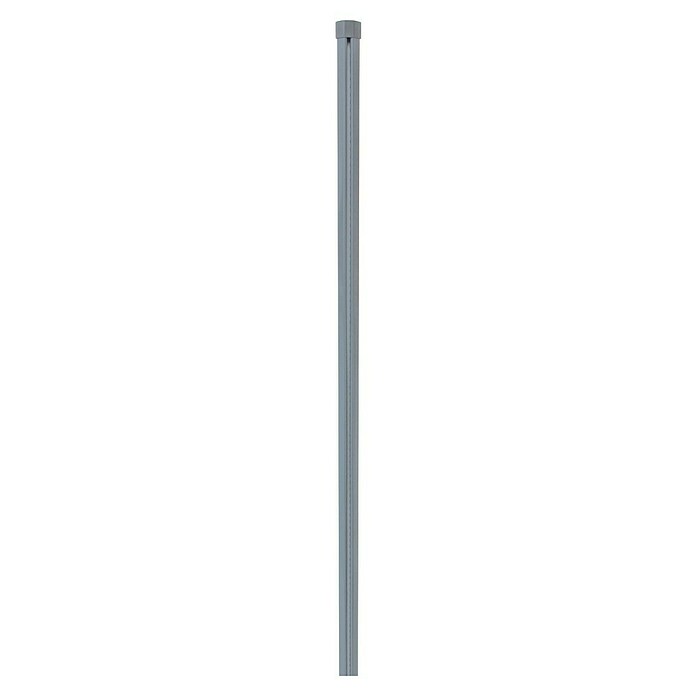 H+S Zauntechnik Zaunpfosten Oktavia (Höhe: 1,75 m, Durchmesser: 3,8 cm, Silber, Stahl) | BAUHAUS
