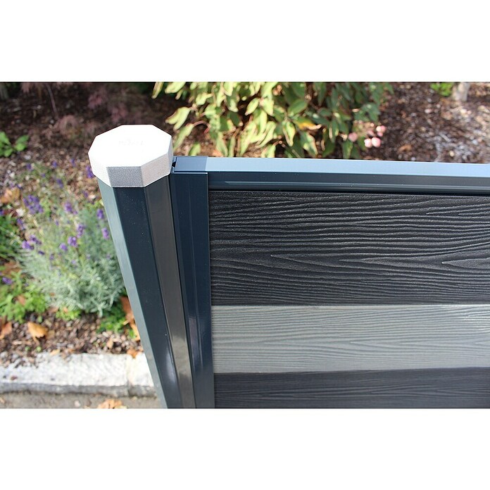 H+S Zauntechnik U-Profil RPC (L x B x H: 30 x 25 x 1 240 mm, RAL 7016 Anthrazit, Aluminium) | BAUHAUS