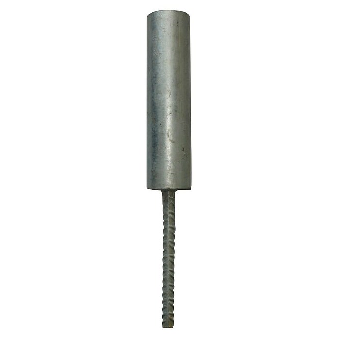 H+S Zauntechnik Bodenhülse Oktavia 2000 (Metall, B x T x H: 6 x 6 x 35 cm) | BAUHAUS