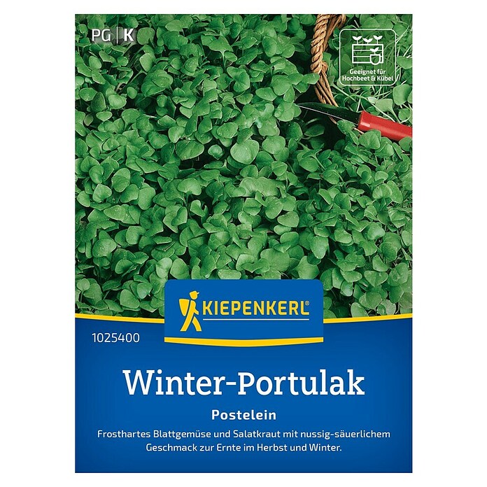 Kiepenkerl Gemüsesamen Portulak Winterportulak (Claytonia perfoliata, Erntezeit: Januar) | BAUHAUS