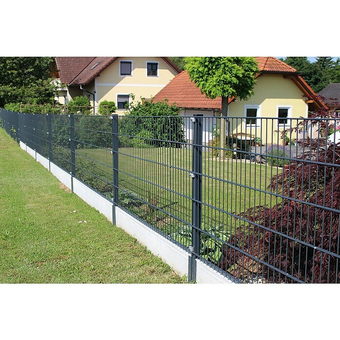 H+S Zauntechnik Zaunpfosten Uli RAL 7016 (Länge: 230 cm, Aluminium, Anthrazit) | BAUHAUS