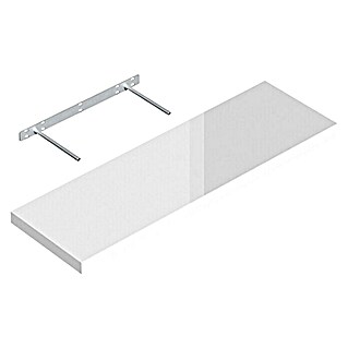 Regalux Wandboard XL4 (L x B x H: 23,5 x 80 x 3,8 cm, Weiß Hochglanz, Belastbarkeit: 12 kg)