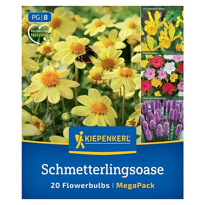 Kiepenkerl Mešana cvetlična semena Metuljeva oaza  (Večbarvna) | 8113 - Frühjahrsblumenzwiebeln | IBXA - Blumenzwiebeln | IBX - Blumenzwiebeln | IB - Grünpflanzen/Sämereien | I - Stadtgarten | BAUHAUS