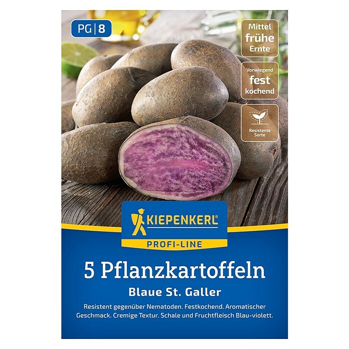 Kiepenkerl Profi-Line Pflanzkartoffeln Blauer St. Galler (Solanum tuberosum, 5 Stk., Erntezeit: August) | BAUHAUS