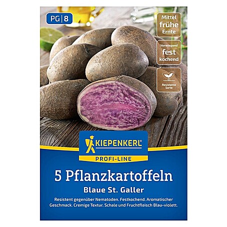 Kiepenkerl Profi-Line Pflanzkartoffeln Blauer St. Galler (Solanum tuberosum, 5 Stk., Erntezeit: August)
