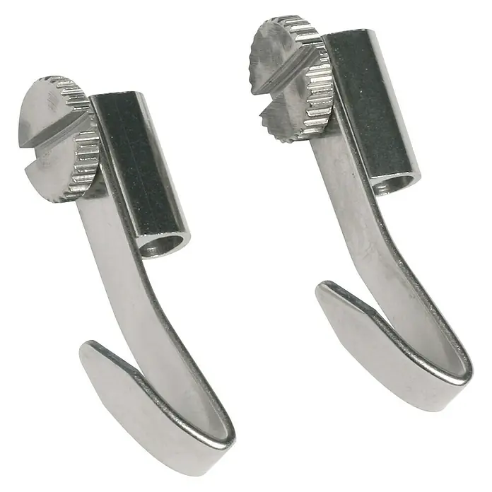 Nielsen Bilderhaken - Belastbarkeit: 2,5 kg, Metall, Silber, 2 Stk. - Zwei robuste Bilderhaken aus Metall mit praktischen Schraubverschlüssen, ideal zum Aufhängen von Bildern und Rahmen.