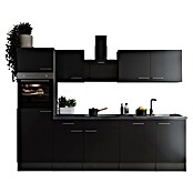 Respekta Olivia Küchenzeile (Breite: 280 cm, Schwarz, Mit Elektrogeräten) | BAUHAUS