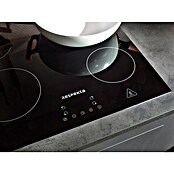 Respekta Olivia Winkelküche (172 x 340 cm, Grau, Farbe Arbeitsplatte: Granit Optik, Mit Elektrogeräten, Schwarze Griffe) | BAUHAUS