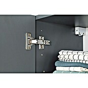 Respekta Olivia Winkelküche (172 x 340 cm, Grau, Farbe Arbeitsplatte: Granit Optik, Mit Elektrogeräten, Schwarze Griffe) | BAUHAUS