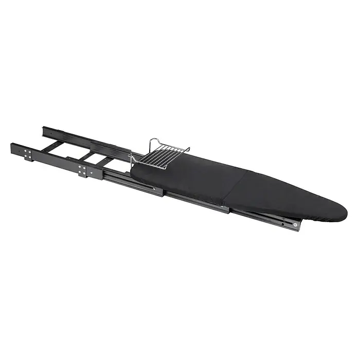 Emuca Bügeltisch klappbar - L x B x H: 17 x 33 x 92 cm - Ein ausziehbares Bügelbrett für Schränke. Das Bügelbrett ist platzsparend und einfach zu verstauen. Die Metallkonstruktion ist robust und langlebig.