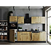 Respekta Olivia Küchenzeile (Breite: 280 cm, Artisan Eiche Nachbildung, Mit Elektrogeräten) | BAUHAUS