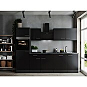Respekta Olivia Küchenzeile (Breite: 280 cm, Schwarz, Mit Elektrogeräten) | BAUHAUS