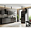 Respekta Olivia Küchenzeile (Breite: 310 cm, Farbe Arbeitsplatte: Granit Optik, Grau, Mit Elektrogeräten, Silberne Griffe) | BAUHAUS