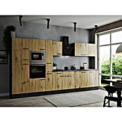 Respekta Olivia Küchenzeile (Breite: 370 cm, Artisan Eiche Nachbildung, Mit Elektrogeräten) | BAUHAUS