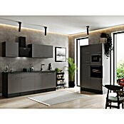 Respekta Olivia Küchenzeile (Breite: 340 cm, Farbe Arbeitsplatte: Granit Optik, Grau, Mit Elektrogeräten, Silberne Griffe) | BAUHAUS