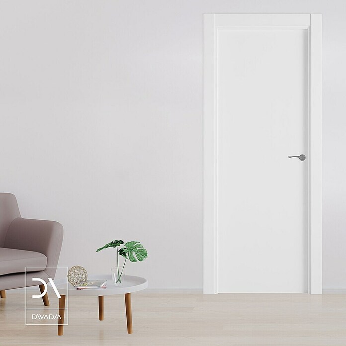Pack puerta de interior Olympia (72,5 x 203 cm, Derecha, Blanco) | BAUHAUS