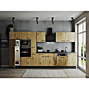 Respekta Olivia Küchenzeile (Breite: 370 cm, Artisan Eiche Nachbildung, Mit Elektrogeräten) | BAUHAUS