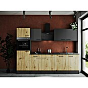 Respekta Olivia Küchenzeile (Breite: 280 cm, Artisan Eiche Nachbildung/Grau, Mit Elektrogeräten) | BAUHAUS